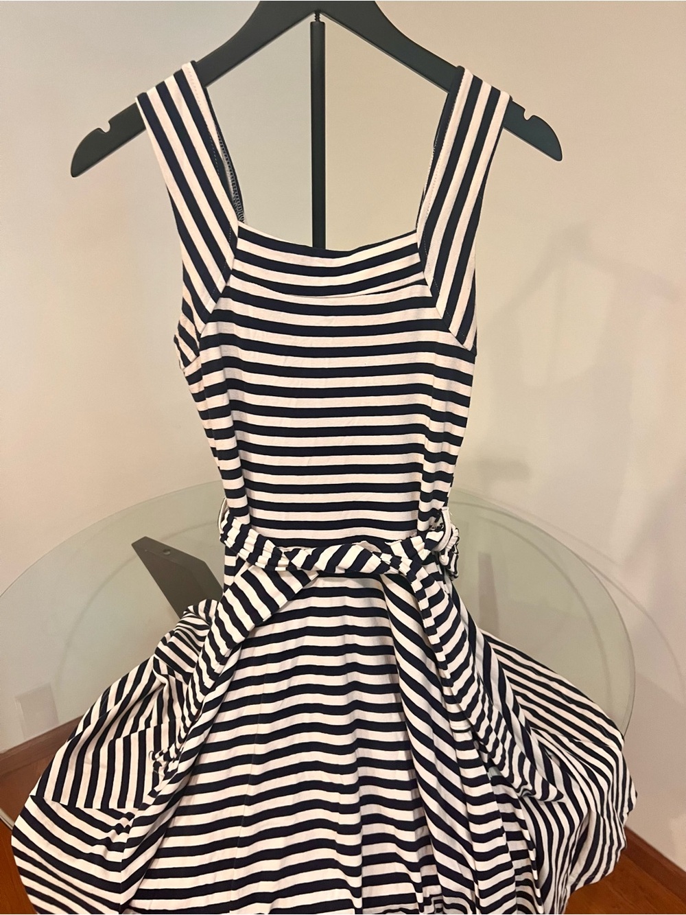 Effie's Heart Navy & White Striped Sleeveless Dress